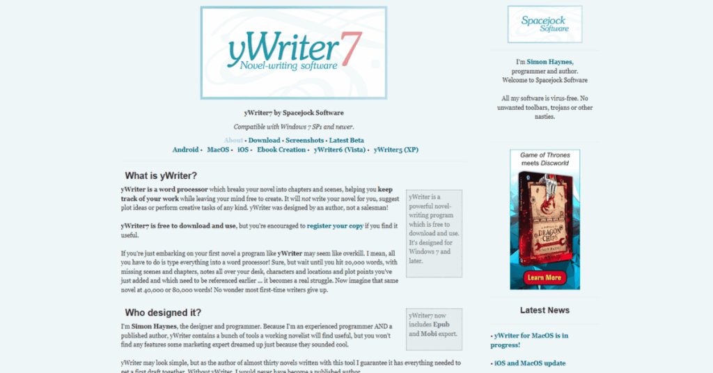 yWriter