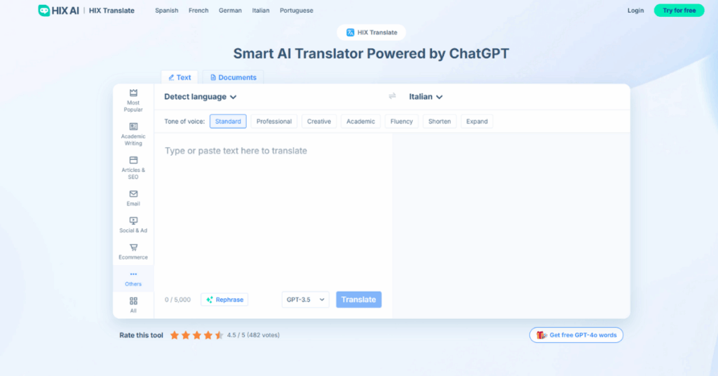 HIX Translate