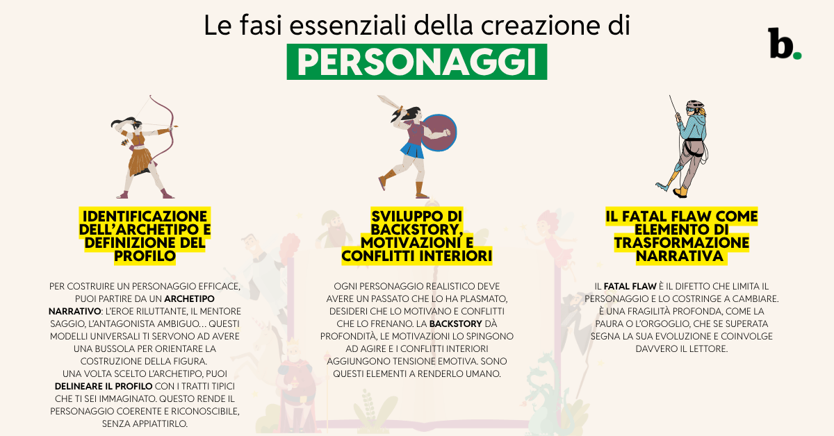Le fasi essenziali della creazione di personaggi