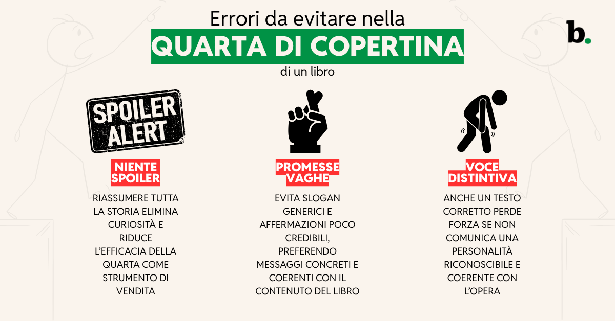 Errori da evitare nella quarta copertina di un libro